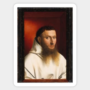 Portrait of a Carthusian - Petrus Christus Sticker